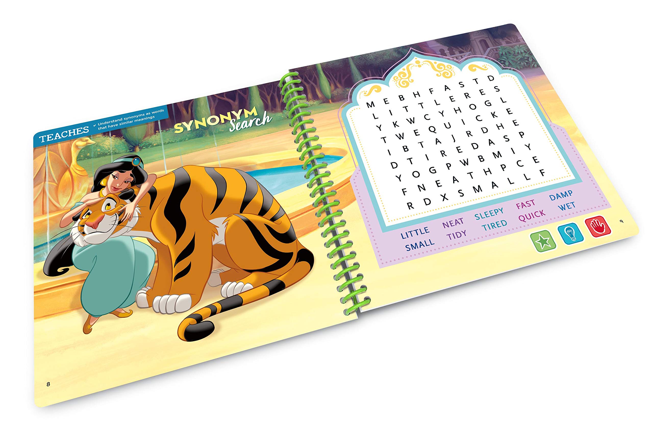 LeapFrog 461803 Vocabulary 3D Activity Book Disney Princess